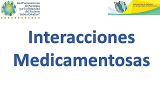 Interacciones Medicamentosas [upl. by Mag]