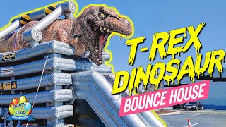 AMAZING TRex Dinosaur Bounce House  Jurassic Bounce House Rental  Laugh n Leap Amusements [upl. by Eyr]