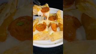 Would You Eat This Pepperoni amp Cheese Pizza Paratha  Perfect for Pizza Lovers shorts asmr [upl. by Urbana]