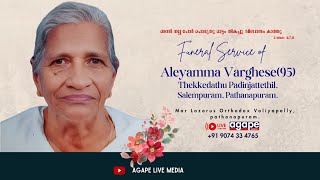 Aleyamma Varghese 95 II Thekkedathu Padinjattethil Salempuram Pathanapuram I 12062024 [upl. by Ragde16]