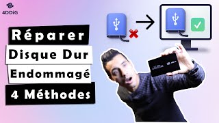 ✅4 Méthodes pour réparer le disque dur externe endommagé sans perdre aucune donnée [upl. by Camarata8]