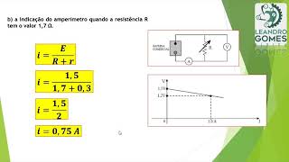 Resolução de Questões Geradores e Receptores Elétricos [upl. by Esinyt]