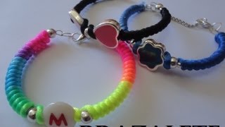 pulseras tipo brazaletes multicolor paso a paso diy [upl. by Joela]