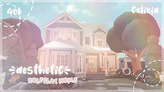 Bloxburg  2Story Aesthetic Family Home Exterior  House Build  40k [upl. by Haras]