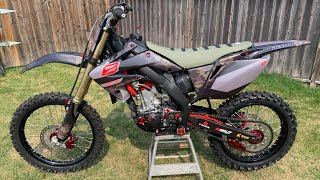 Amazing transformation of a blown up 900 Dirt Bike 2004 HONDA CRF250R FULL REBUILD [upl. by Brown]