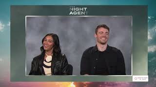 Interview with two of the stars from Netflixs Night Agent GABRIEL BASSO amp LUCIANE BUCHANAN [upl. by Toomin572]