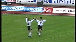 Klipp fra Rosenborg  Brann 100 1996 [upl. by Kcirtap]