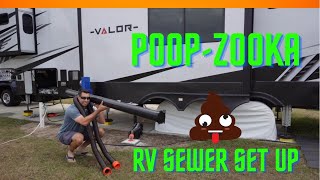 RV Sewer Set Up for our 5th wheel [upl. by Assenov448]