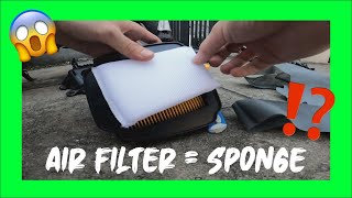 USING A SPONGE AS AN AIR FILTER [upl. by Gilder242]