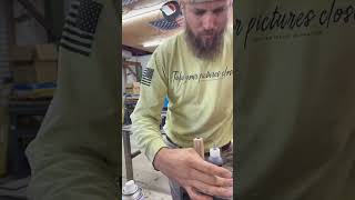 Another brand done handle bonded by Starbond superglue Video by moltenmetalworksusa [upl. by Aikrahs282]