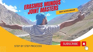 How to Apply for Erasmus Mundus Joint Masters Scholarship 20242025 Step by Step Application Process [upl. by Rosemonde442]