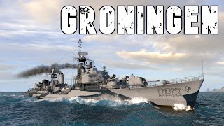 World of WarShips Groningen  3 Kills 192K Damage [upl. by Tizes]