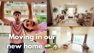 Empty home tour of our new flat in Goa  VLOG 1 [upl. by Lleynad3]