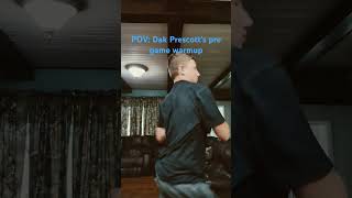 Dak Prescotts pre game warmup [upl. by Adnotal603]