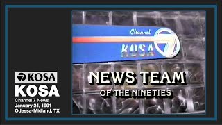 KOSA Channel 7 News Late Edition January 24 1991 [upl. by Imik]