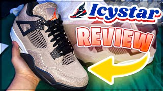 JORDAN 4 TAUPE HAZE  Icystar Sneaker Unboxing amp Review BEST QUALITY [upl. by Aeret]