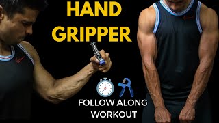 Hand Gripper Follow Along Workout  Strong amp Vascular Forearms In 3mins [upl. by Sanoy]