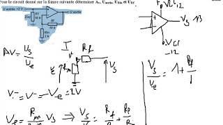 amplificateur opérationnel  exercice 1 darija [upl. by Enajharas158]