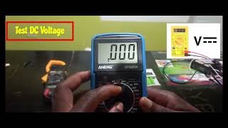 How To Test DC Voltage With ANENG Multimeter [upl. by Takakura]