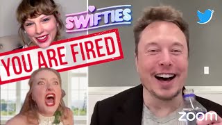 Elon Musk fires SWIFTIES employees in twitter meeting DUB [upl. by Blondelle]