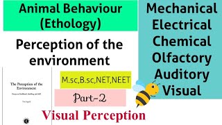 2EthologyPerception of the environmentVisual PerceptionVisionMscBscNETNotes Explanation [upl. by Crary690]