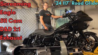 117quot Stage 2 on the New  Harley Davidson 2024 Road Glide [upl. by Bron299]