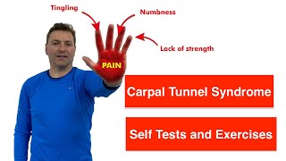 Carpal Tunnel Syndrome  Self Tests and Exercises [upl. by Akinimod]