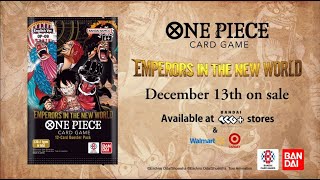 ONE PIECE CARD GAME BOOSTER PACK EMPERORS IN THE NEW WORLD is coming to stores Trailer 30 sec [upl. by Trisha]