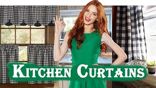 INTERIOR DESIGN  50 Awesome Curtains Designs for Kitchen  Latest Kitchen Curtains Designs Ideas [upl. by Akieluz]