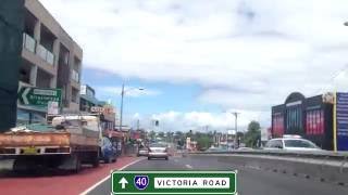 Victoria Road SR40 eastbound Devlin St Ryde to Cahill Expressway Sydney [upl. by Radborne]