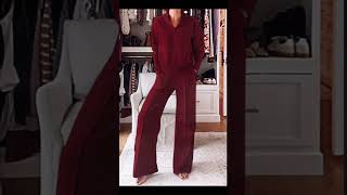 Shop Wideleg Lounge Set likefollowshare comfortablestyle womensfashion subcribetomychannel [upl. by Marta]