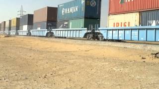 Saudi Arabian Railways Dammam Bound Double Stack Container Freight Train [upl. by Sender]