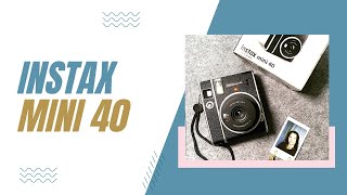 Instax Mini 40  unboxing i pierwsze wrażenie Jak robić zdjęcia [upl. by Noslien]