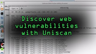 Discover Web Vulnerabilities with Uniscans Terminal or GUIBased Tool Tutorial [upl. by Collin]