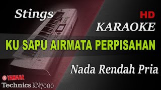 STINGS  KU SAPU AIRMATA PERPISAHAN  NADA RENDAH PRIA   KARAOKE [upl. by Naugal]