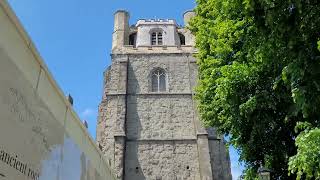 12 OClock Chimes at Chichester Cathedral West Sussex [upl. by Honniball]