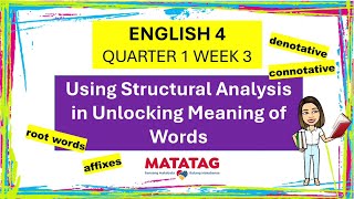 ENGLISH 4 QUARTER 1 WEEK3 MATATAG CURRICULUM WITH KMT english4quarter1week3 [upl. by Einwahr722]