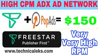 Freestar Adx Ad Network High Cpm Adsense Alternative ad network blogger ads network instant approved [upl. by Anyt]