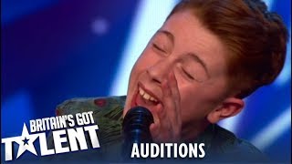 Kerr James 12 Year Old Singing SENSATION Surprises With His Voice Britains Got Talent 2019 [upl. by Elo]