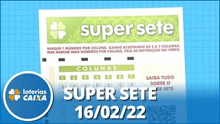 Resultado da Super Sete  Concurso nº 209  16022022 [upl. by Kenison313]