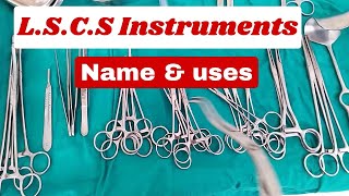 LSCS instruments name and uses Obstetrics istruments  surgical instruments [upl. by Seadon]