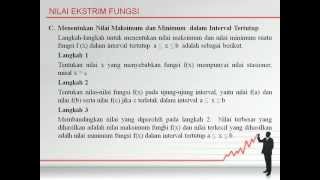 Nilai Maksimum dan Minimum dalam Interval Tertutup [upl. by Yleik831]