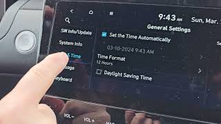 How to change clock on Hyundai Tucson for Daylight Saving Time [upl. by Anirtek]