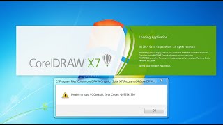 vgcoredll solve instal Corel X7 [upl. by Gargan]