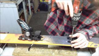 Marker Griffon bindings going on Nordica Skis [upl. by Westbrook754]