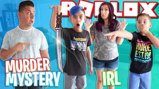 Roblox Murder Mystery Game In Real Life FUNhouse Family [upl. by Nilloc263]