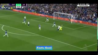 Islam Slimani GOAL  EVERTON  LEICESTER [upl. by Raymonds]