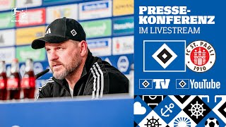 RELIVE MATCHDAYPRESSEKONFERENZ I 32 Spieltag I HSV vs FC St Pauli [upl. by Gomar]