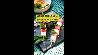 easy peasy melon squeezy WassermelonenSpieße mit Minze I FOODBOOM I shorts [upl. by Emmons]