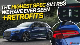 Audi RS3 PreFacelift 8V with almost EVERY Factory Extra amp £8000 of Genuine Audi OEM Retrofits [upl. by Annabella493]